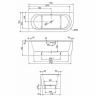 Акриловая ванна Cezares Slim 179x79 L SLIM CORNER-180-80-60-L-NERO-SET без гидромассажа