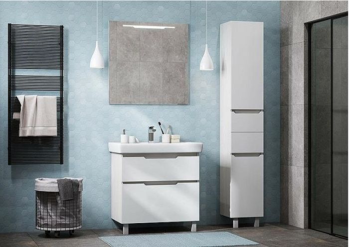 Тумба под раковину Aquaton Дакота 75 1A202901DAAY0 Белая Выбеленное дерево