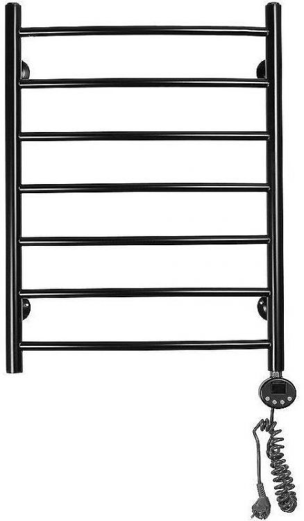 Электрический полотенцесушитель Domoterm Калипсо П7 500x700 ER Черный матовый