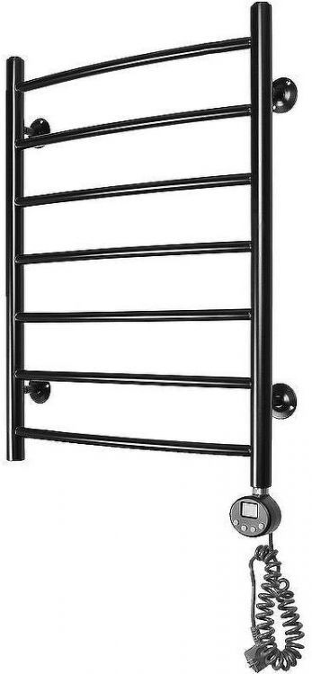 Электрический полотенцесушитель Domoterm Калипсо П7 500x700 ER Черный матовый