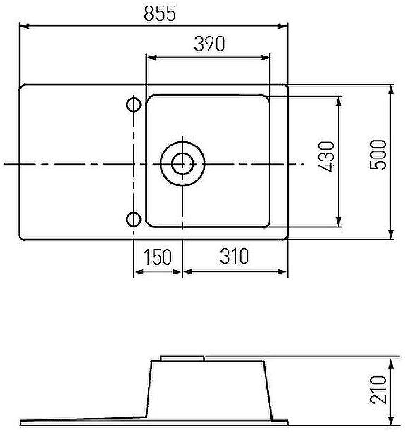 Кухонная мойка Aquaton Верона 86 1A710032VR240 Жемчуг