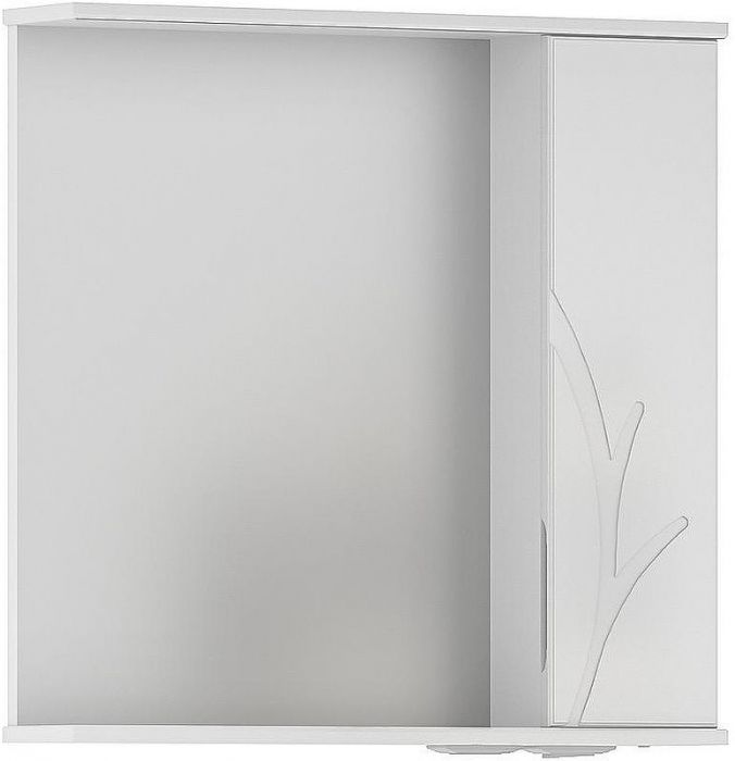 Зеркало со шкафом Volna Adel 70 R zsADEL70.R-01 с подсветкой Белое