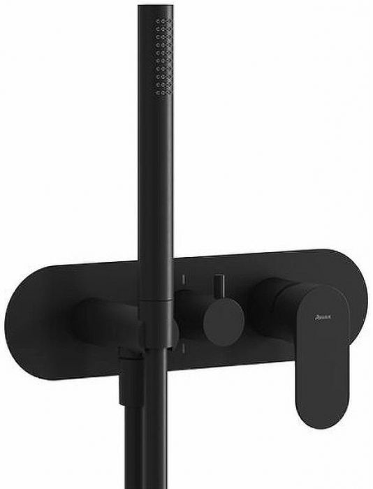 Смеситель для душа Ravak Eleganta EL 065.20BLM.O2+S X070300 Черный матовый