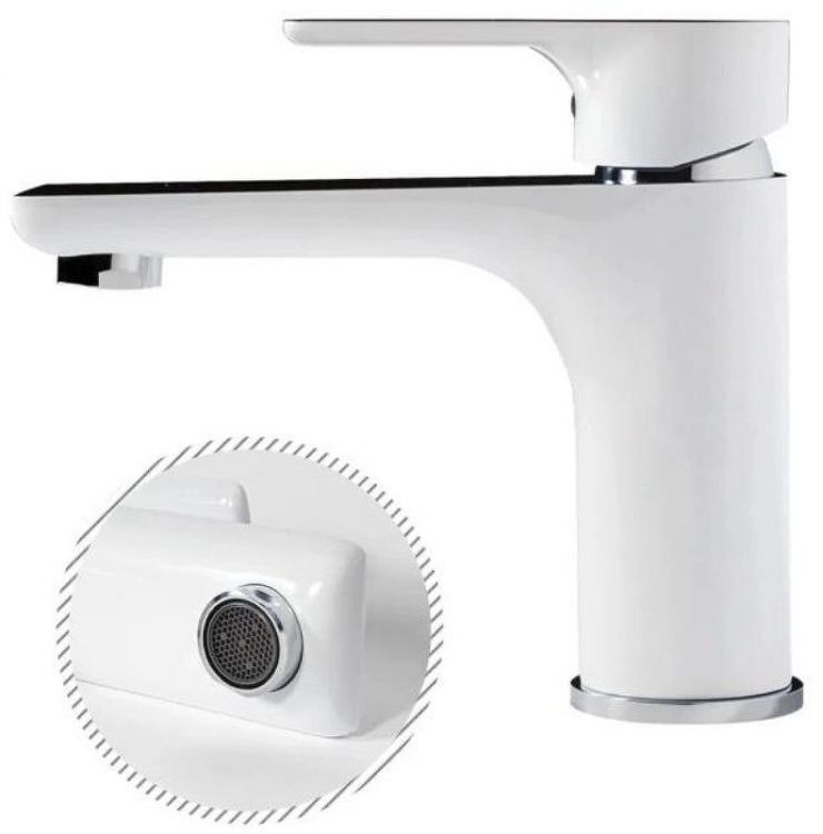 Смеситель для раковины Grocenberg GB2009WC Белый Хром Смеситель для раковины Grocenberg GB2009WC Белый Хром