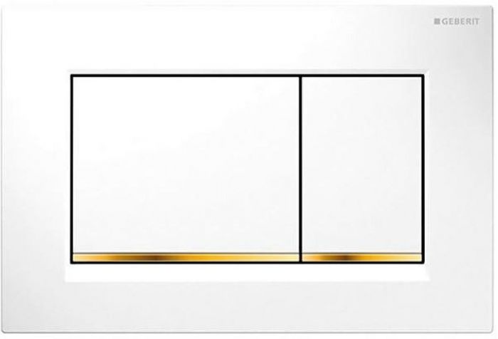 Клавиша смыва Geberit Sigma 30 115.883.KK.1 Белый/золото