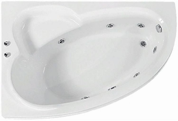 Акриловая ванна BellSan Грета 150x90 R 4627171531223 с гидромассажем