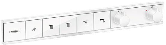 Hansgrohe RainSelect Термостат для душа, 5 источников, внешняя часть, цвет: белый матовый