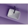 Раковина встраиваемая сверху CERAMICANOVA Element с отверстием слива - перелива прямоугольной формы CN6078