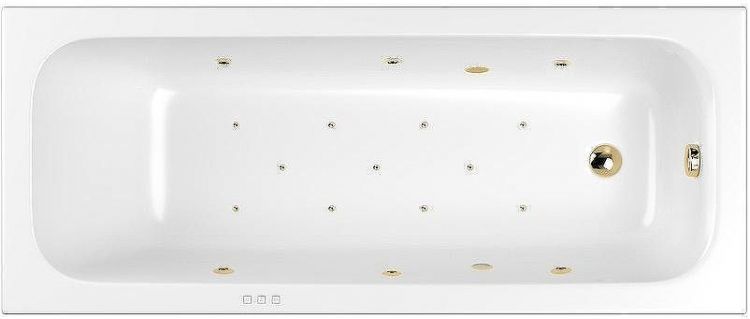 Акриловая ванна Whitecross Vibe 180x75 0105.180075.100.RELAX.GL с гидромассажем