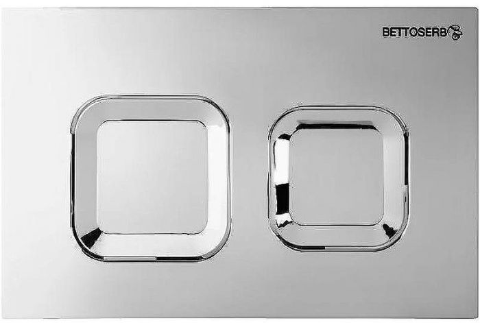 Клавиша смыва Bettoserb Sava Fix Slim Djerma 40006473 Хром глянцевый