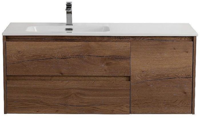 Тумба под раковину BelBagno Kraft 120 L KRAFT-1200-2C-1A-SO-RT-L подвесная Rovere Tabacco