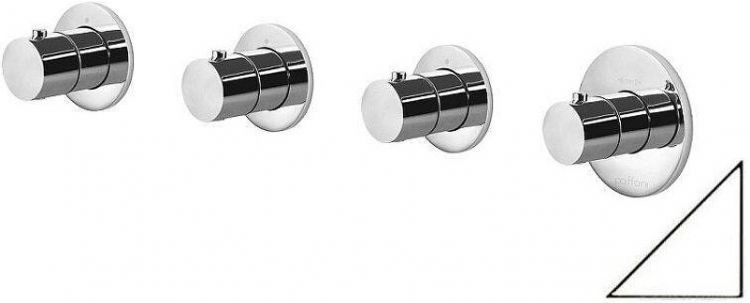 Смеситель для душа Paffoni Modular Box MDE019BO с термостатом цвет Белый матовый Смеситель для душа Paffoni Modular Box MDE019BO с термостатом цвет Белый матовый