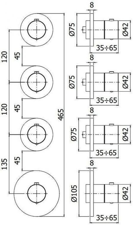 Смеситель для душа Paffoni Modular Box MDE019BO с термостатом цвет Белый матовый Смеситель для душа Paffoni Modular Box MDE019BO с термостатом цвет Белый матовый