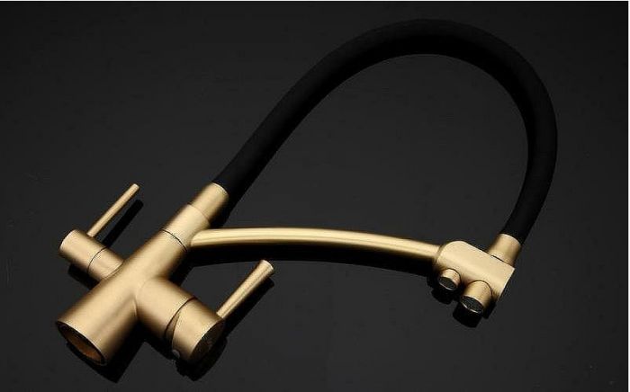 Смеситель для кухни Gappo G4398-1 Бронза Черный