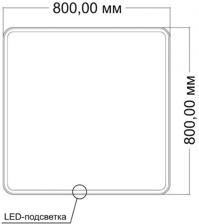 Зеркало Vincea 80 VLM-3VC8008 с подсветкой с сенсорным выключателем и диммером