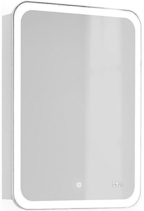 Зеркальный шкаф Jorno Bosko 60 Bos.03.60/W с подсветкой с часами