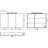 Зеркальный шкаф SANCOS Hilton с LED подсветкой 1200x148х740, Z1200
