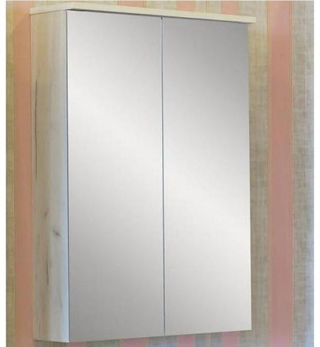 Зеркальный шкаф Sanflor Чикаго 75 С000005829 Дуб крафт белый