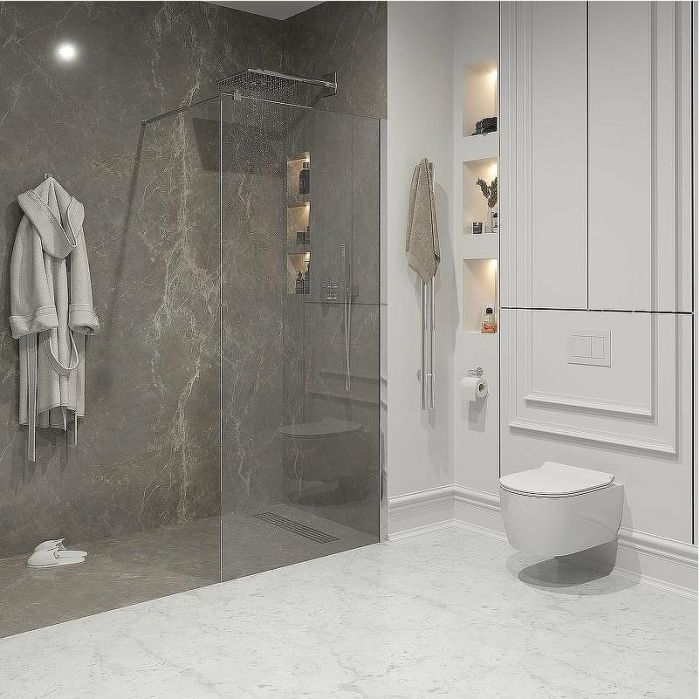 Душевая перегородка Niagara Nova 80 NG-663-80 профиль Хром стекло прозрачное