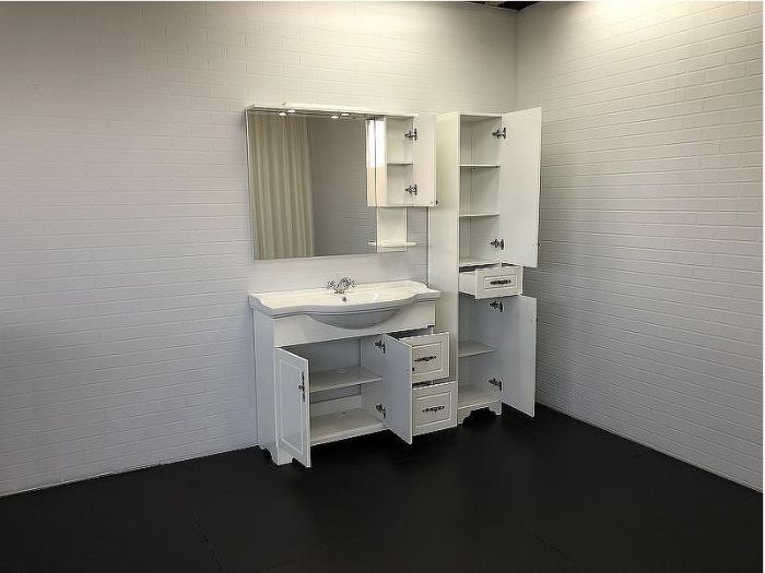 Зеркальный шкаф Comforty Севилья 100 00003132628 Слоновая кость