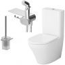 Унитаз компакт AM.PM Inspire CK50C1704W с гигиеническим душем и ершиком с бачком и сиденьем Микролифт