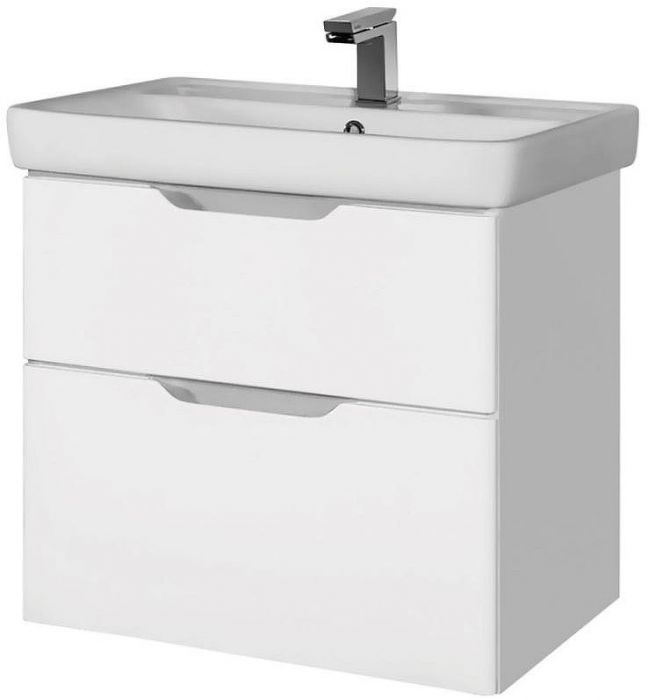 Тумба под раковину Dreja Q 70 99.0002 подвесная Белый глянец