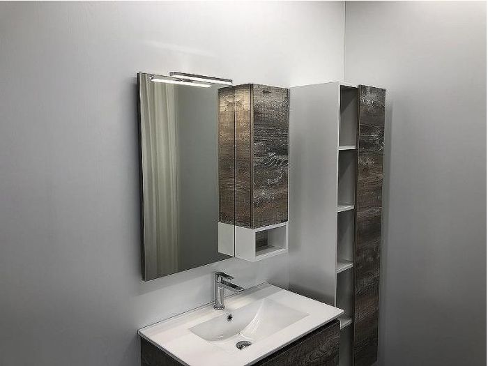 Зеркальный шкаф Comforty Турин 75 00004144198 Дуб бежевый