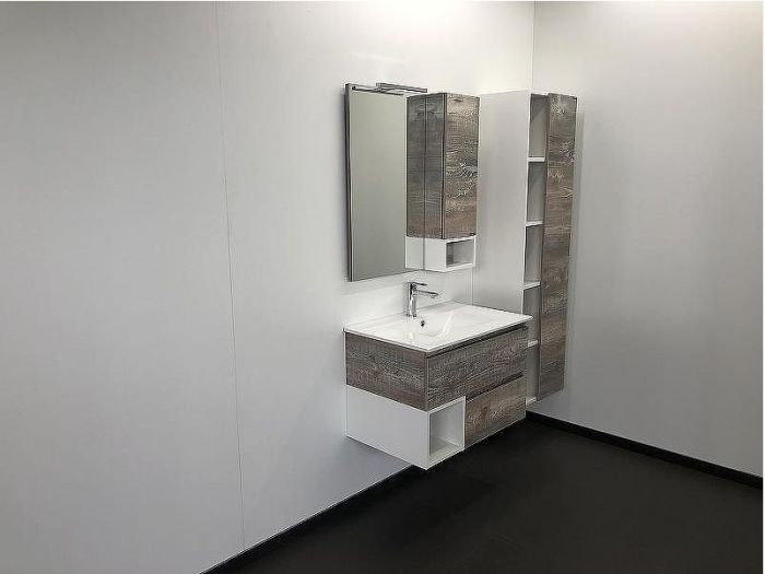 Зеркальный шкаф Comforty Турин 75 00004144198 Дуб бежевый