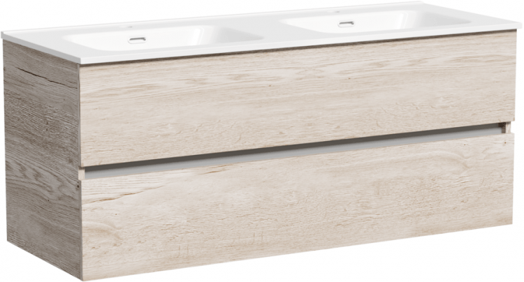 Тумба подвесная SANCOS под раковину Urban дуб галифакс натуральный, 1190х450х550, UR120-2EG