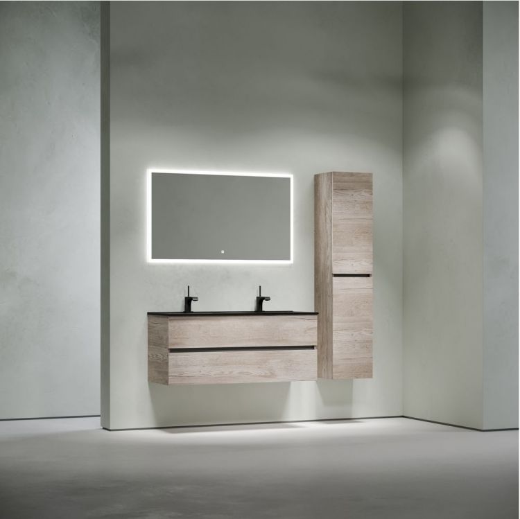 Тумба подвесная SANCOS под раковину Urban дуб галифакс натуральный, 1190х450х550, UR120-2EG