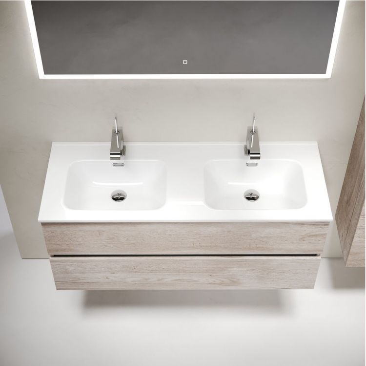 Тумба подвесная SANCOS под раковину Urban дуб галифакс натуральный, 1190х450х550, UR120-2EG