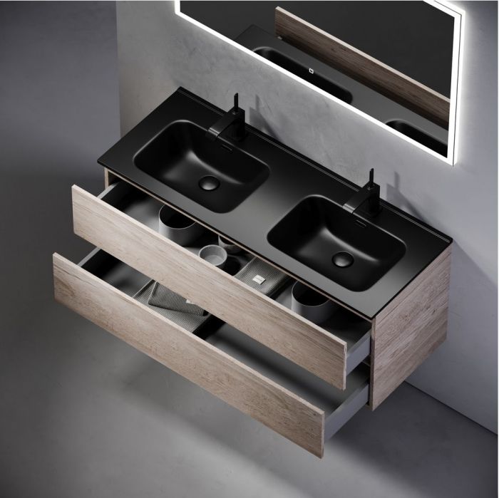 Тумба подвесная SANCOS под раковину Urban дуб галифакс натуральный, 1190х450х550, UR120-2EG