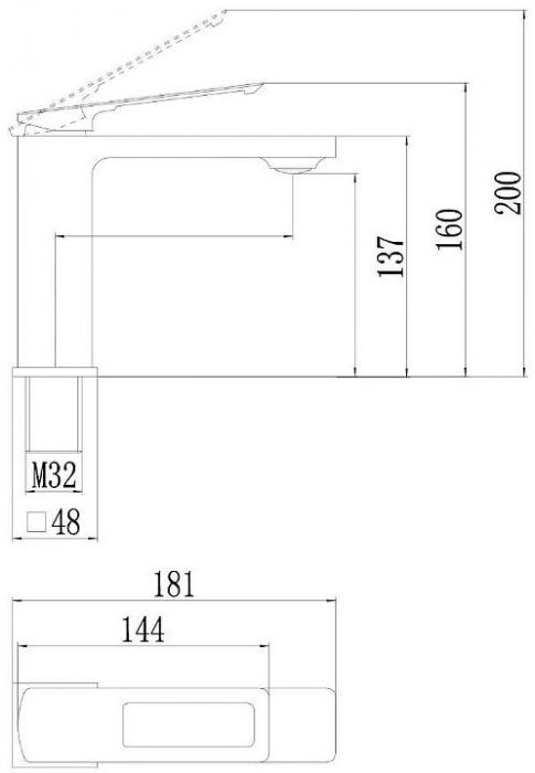 Смеситель для раковины Savol S-009001Q цвет Графит