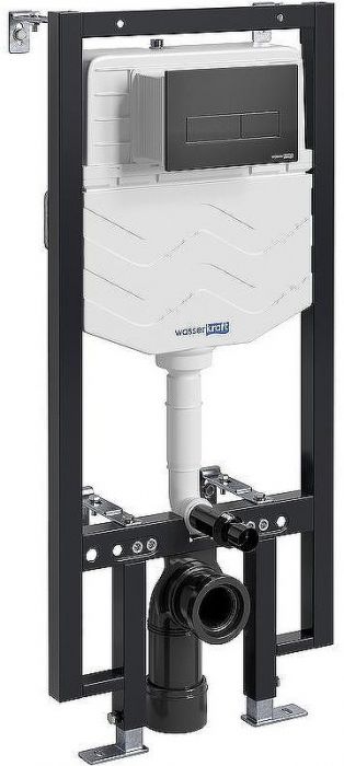 Инсталляция WasserKRAFT Vils 56TLT.010.ME.MB03 для унитаза с Черной матовой клавишей смыва