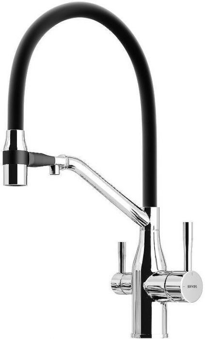 Смеситель для кухни Sancos Orta SC4008CH Хром Черный
