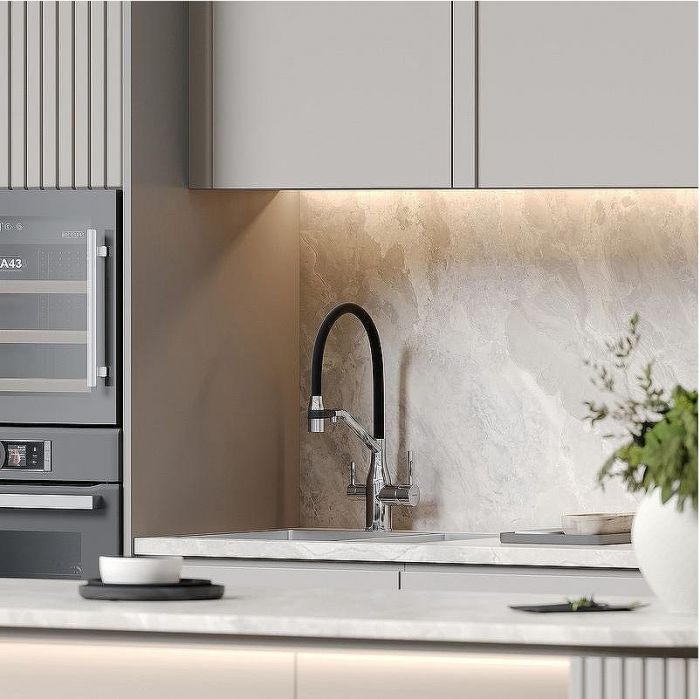 Смеситель для кухни Sancos Orta SC4008CH Хром Черный