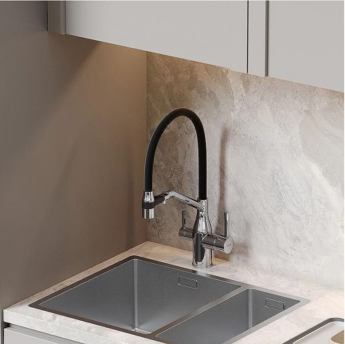 Смеситель для кухни Sancos Orta SC4008CH Хром Черный