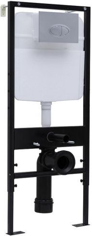 Инсталляция Logan Oval 299421 для унитаза с клавишей смыва цвет Хром матовый