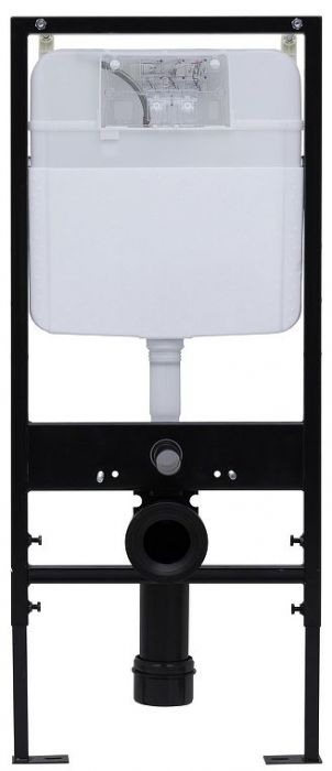 Инсталляция Logan Oval 299421 для унитаза с клавишей смыва цвет Хром матовый