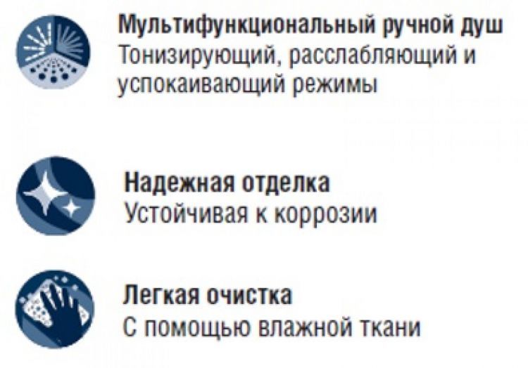 Душевой гарнитур Jacob Delafon Beat E76907RU-CP Душевой гарнитур Jacob Delafon Beat E76907RU-CP