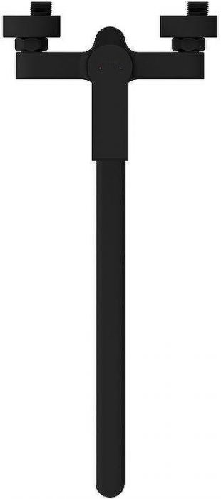 Смеситель для ванны Cersanit Brasko Black 64092 универсальный Черный матовый