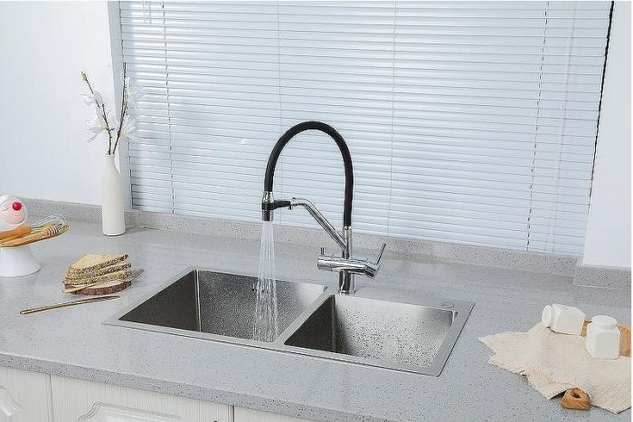 Смеситель для кухни Gappo G4398-80 Хром Черный