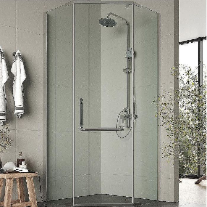 Душевой уголок Agger 90x90 A03-090TCR/G профиль Хром стекло прозрачное