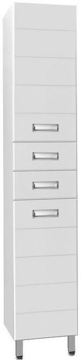 Шкаф пенал Style Line Ирис 36 Белый глянец