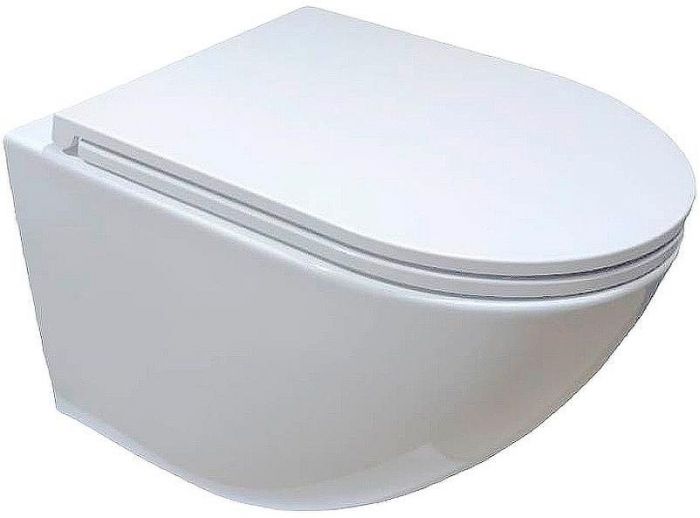 Комплект унитаза Ceruttispa B-2376-3 7183 с сиденьем Микролифт и инсталляцией WeltWasser WW Marberg 507 10000005949+10000005952 с клавишей смыва Хром глянцевый