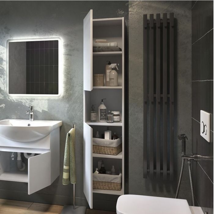 Шкаф пенал Vigo Wing 35 pp.WIN.35 подвесной цвет Белый