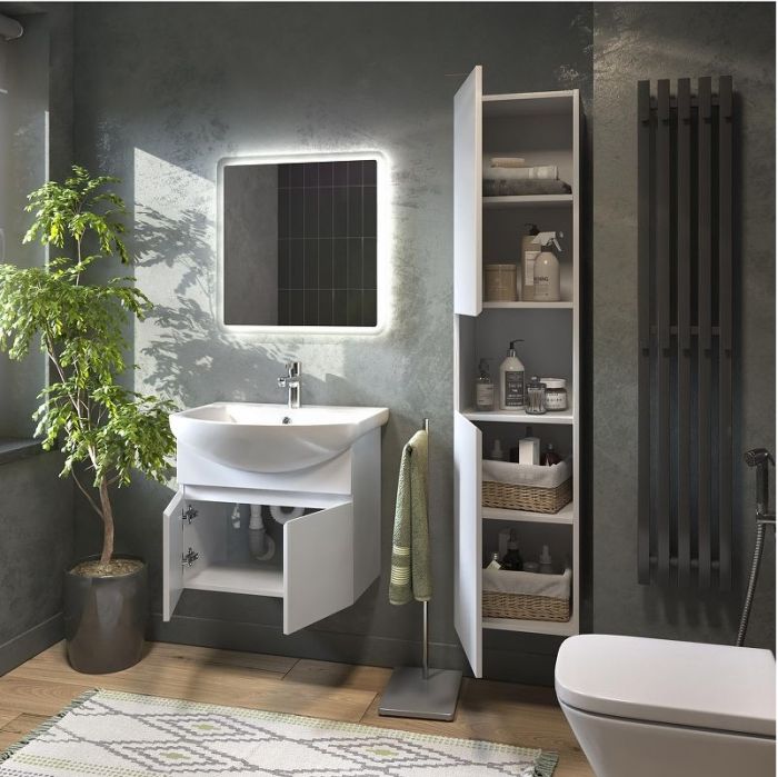 Шкаф пенал Vigo Wing 35 pp.WIN.35 подвесной цвет Белый