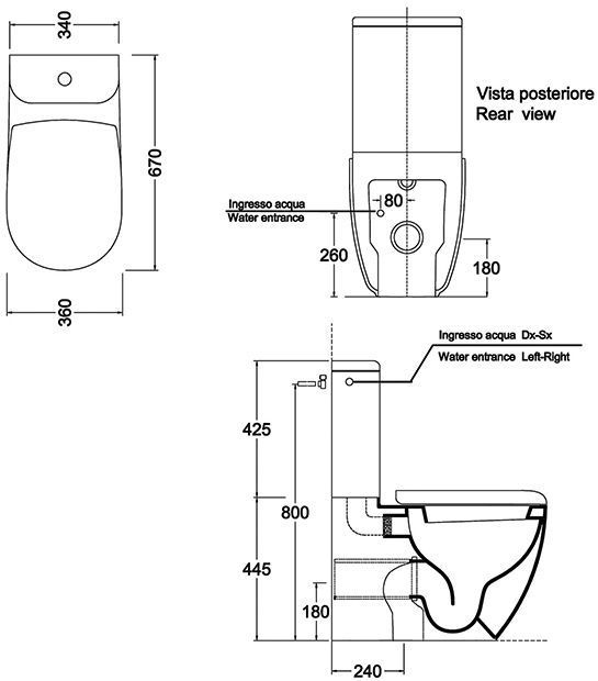 Механизм слива ARTCERAM FILE 2.0 FLV003 42 00