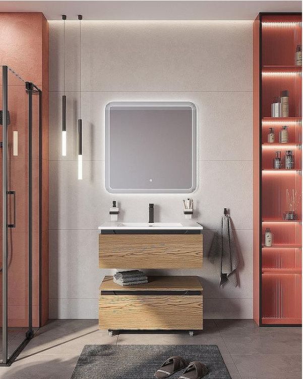 Тумба Cezares Slider 80 SLIDER-800-1C-PI-RT-P Дуб тангент