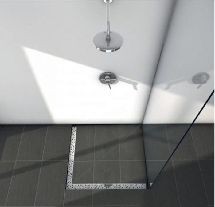 Душевой лоток Tece Drainline 100x100 611000 угловой без крышки